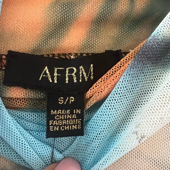 AFRM Blue and Pink Tie-Dye Long Sleeve Blouse - Picture 2 of 4